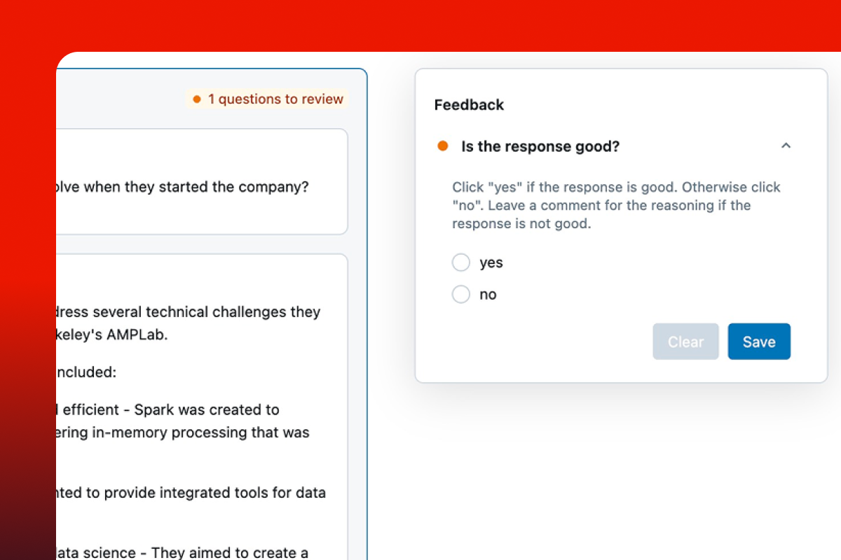 Human feedback